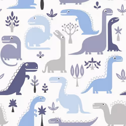 Grandeco Jack N Rose Children's Dinosaur Wallpaper Grey Blue Paste The Wall