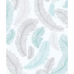 Blue Reflect Feather Wallpaper Grandeco Glitter Textured Vinyl Paste The Wall