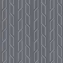 Orion Vertical Geometric Stripe Wave Wallpaper - Charcoal ON4101
