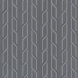 Orion Vertical Geometric Stripe Wave Wallpaper - Charcoal ON4101