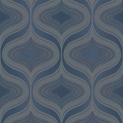 Art Deco Wallpaper Retro Vintage Embossed Glitter Nuevo Navy Grandeco