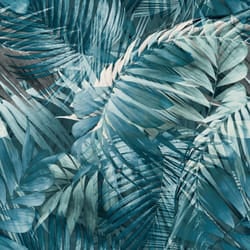 Grandeco Life Antigua Palm Blue Wallpaper 170705