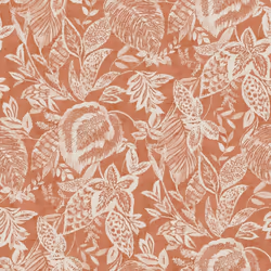 DUTCH WALLCOVERINGS Wallpaper Mae Orange and Beige Wall Covering Panel Sheet