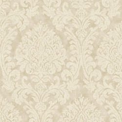 Grandeco Life Nomad Chenille Damask Gold Wallpaper A50102