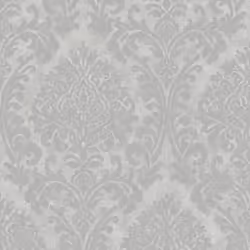 Grandeco Life Chenille Damask Silver Wallpaper A50105