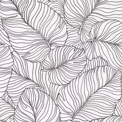 Black White Leaf Wallpaper Grandeco Paste The Wall Textured Vinyl