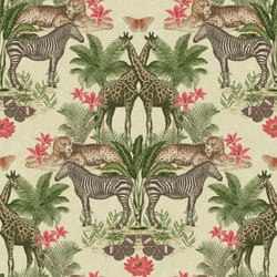 Grandeco Life Animal Kingdom Cream Wallpaper A49303