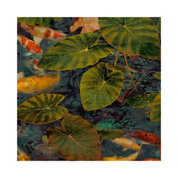 Grandeco Koi Teal Tropical Carp Multi Paste The Wall Vinyl Wallpaper