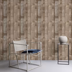 Grandeco Vertical Plank Wood Effect Textured Wallpaper Paste The Wall Vinyl