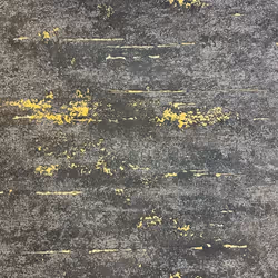Grandeco Industrial Stone Concrete Wallpaper Paste The Wall Black Metallic Gold