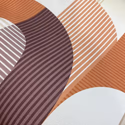 Maison Geometric Wallpaper Grandeco Retro Orange Purple Paste The Wall Vinyl
