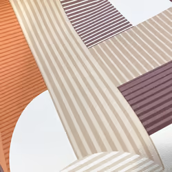 Maison Geometric Wallpaper Grandeco Retro Orange Purple Paste The Wall Vinyl