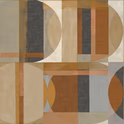 Grandeco Arcadia Geometric Circle Brown Wallpaper Textured Paste The Wall Vinyl