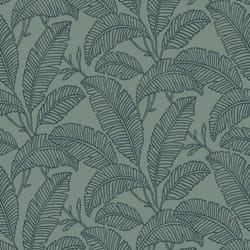 Grandeco Vertical Art Attitude Palm Leaves Green Wallpaper A66401