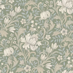 Grandeco Life Marian Sage Wallpaper A67102