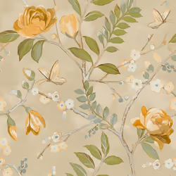 Grandeco Life Lola Yellow Wallpaper A68802