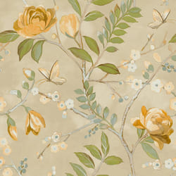 Grandeco Life Lola Yellow Wallpaper A68802