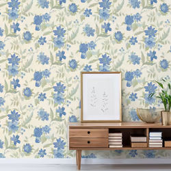 Grandeco Life Katsu Trail Blue Wallpaper A69903