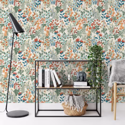 Grandeco Floral Multicoloured Wallpaper Garden Flowers Textured