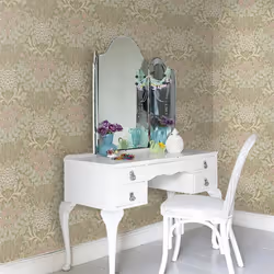 Grandeco Arts Floral Sage Green Wallpaper Flowers Leaves Textured