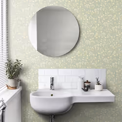 Grandeco Blossom Trail Sage Green Wallpaper Textured Floral  Vinyl