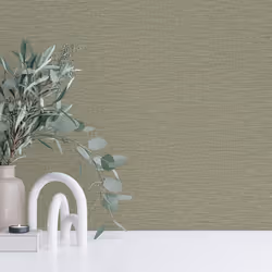 Grandeco Telma Linen Plain Fabric Woven Wallpaper - Sage Green 199510
