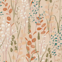 Grandeco Life Karuna Meadow Beige Wallpaper A76201