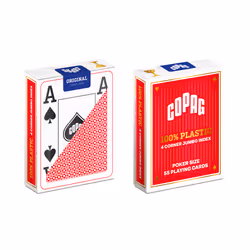 Copag Jumbo Face - 4 Index - TBX Red, 55 pc(s), Red, Plastic, 3 yr(s), Boy/Girl, Children/Adults