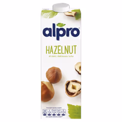 Alpro Hazelnut Plant-Based Long Life Drink, Vegan & Dairy Free, 1L (Pack of 8)