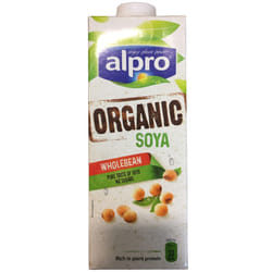Alpro Organic Soya Milk Alternative Cartons - 8x1ltr