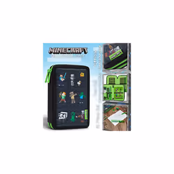 Children's Pencil Case with 2 Compartments and School Supplies