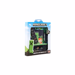 Minecraft Stationery Set, Back to School Supplies, Notebook & Pencil Case Set, Official Merchandise