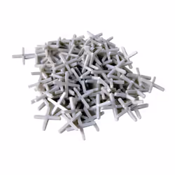 Toolland HE981003, 250 pc(s), Tile flooring, 3 mm, White, Plastic