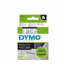 DYMO D1 Standard - Blue on Transparent - 12mm - Additional view 2
