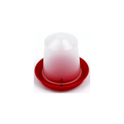 Aviary Drinker Red/transparent 1 Litre 16.5x15cm