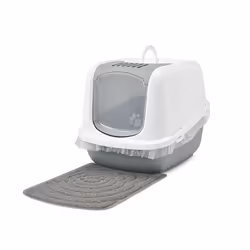 Savic Nestor Jumbo Cat Hooded litter box Grey, White - Additional view 6