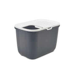 Savic Hop In Cat Top entry litter box Grey, White