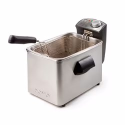 Domo DO458FR, 4 L, Single, Black, Stainless steel, 3000 W