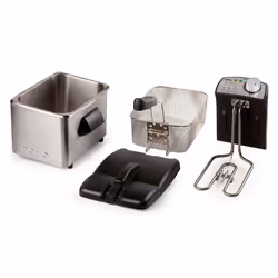 Domo DO458FR fryer Single 4 L 3000 W Black, Stainless steel