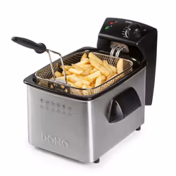 Domo DO464FR, 3 L, 60 °C, 190 °C, Single, Stainless steel, 2000 W