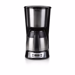 Domo DO709K, Drip coffee maker, 1 L, Ground coffee, Black, Stainless steel