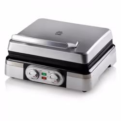 Domo DO9149W, 2 waffle(s), Rectangular, Silver, 1400 W