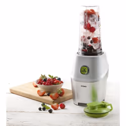 Domo DO700BL, Tabletop blender, 0.71 L, Pulse function, Ice crushing, 1000 W, Metallic, White