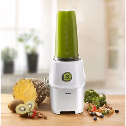 Domo DO700BL blender 0.71 L Tabletop blender 1000 W Metallic, White