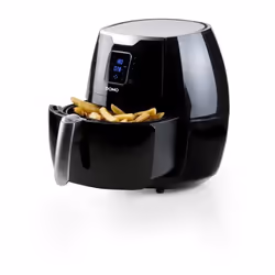 Domo DELI-FRYER XXL Single 5.5 L Stand-alone Hot air fryer Black, Silver