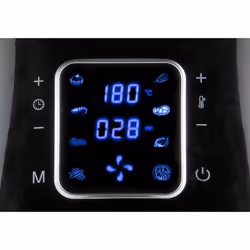 Domo DELI-FRYER XXL Single 5.5 L Stand-alone Hot air fryer Black, Silver