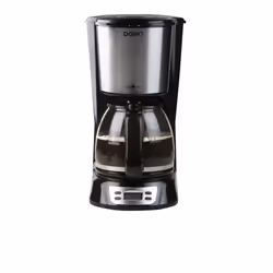 Domo DO708K, Drip coffee maker, 1.5 L, Ground coffee, Black, Stainless steel