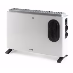 Domo DO7351CH, Convector electric space heater, 1.58 m, Indoor, Floor, White, Rotary