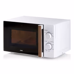 Domo DO2720, Countertop, Solo microwave, 200 L, 700 W, Rotary, White, Wood