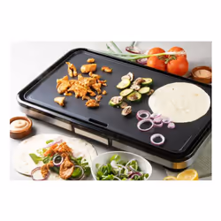Domo DO9263G electric griddle Freestanding 2200 W Black, Stainless steel - Additional view 4